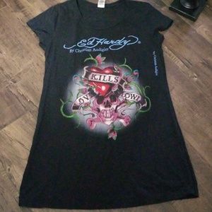 Long Ed Hardy by Christian Audigier Tee
